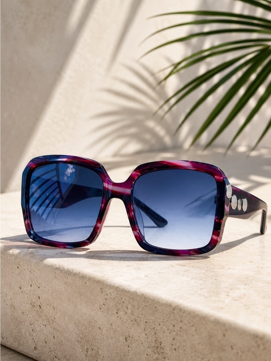 Elle Accessories - NWOT Elle Y2K Chunky Square Frame Fashion Sunglasses